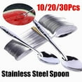 thumbnail image 3 of Stainless Steel Handle Soup Spoon Set Food-Grade Spoon Fork Set Travel ■ω ,г R2H8, 3 of 6