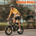 thumbnail image 5 of HiKeep Class 2 Electric Bike for Adults, 20 MPH, 750W Fat Tire Ebike, 48V 15.6Ah 748.8Wh Battery, 20 x 4 Inch, Shimano 7-Speed, UL2849, 5 of 10