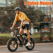 HiKeep Class 2 Electric Bike for Adults, 20 MPH, 750W Fat Tire Ebike, 48V 15.6Ah 748.8Wh Battery, 20 x 4 Inch, Shimano 7-Speed, UL2849