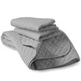 thumbnail image 5 of Bare Home 3 Piece Soft Lightweight Coverlet Set, Full/Queen, Light Gray, 5 of 5