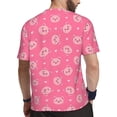 thumbnail image 2 of Wukai Cartoon Pigs and Hearts Print Men's Short-Sleeved Mesh T-Shirt,Quick-Dry Short Sleeve Workout T-Shirt-6X-Large, 2 of 8