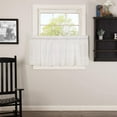 thumbnail image 4 of VHC Brands Ruffled Sheer Cotton Petticoat Tier Curtains, White, 2 Panels, 4 of 5