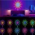 thumbnail image 3 of WiFi Bluetooth Smart Fireworks LED Lights, LED Sparkler Lights for Outdoor & Home Decor, Dynamic Lighting Effects with Music/Mic Sync, Remote & APP Control for Christmas (2Set),紫色, 3 of 7