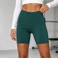 thumbnail image 5 of hoksml Women's High Waisted Biker Shorts Yoga Shorts Stretch Workout Running Tights, 5 of 8
