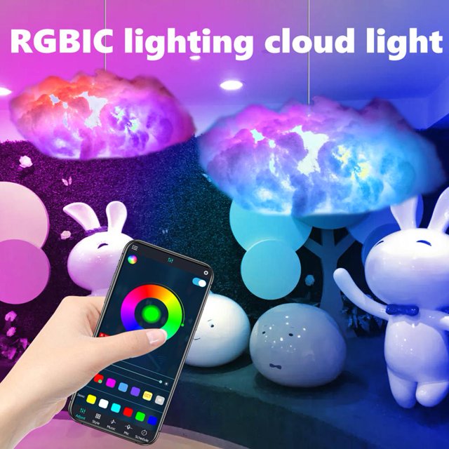 LED RGB ambiente nube luz 5V USB atmósfera nubes lámpara DIY para suministros de fiesta Sywqhk Para estrenar