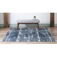 thumbnail image 5 of Rugs.com Oregon Collection Rug – 4 Ft Square Blue Low-Pile Rug Perfect For Living Rooms, Kitchens, Entryways, 5 of 8
