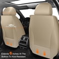 thumbnail image 6 of DIKSOAKR Car Seat Covers Full Set for Mazda 6 2010-2021 Comfort Leather Seat Cushion Airbag Compatible Automative Seat Cover Protector Beige,Full Set(2 Row 5 Seats), 6 of 9