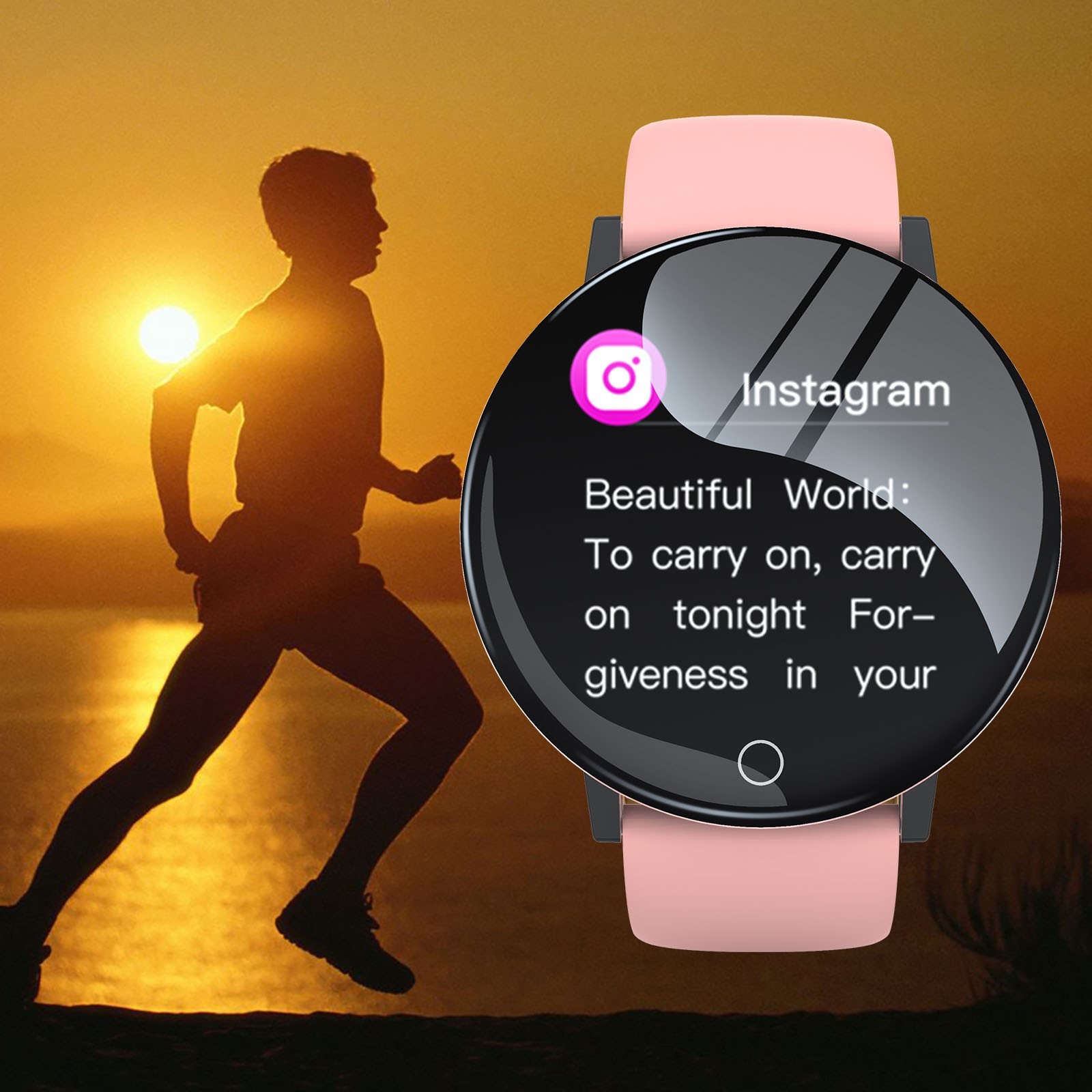 Smart Watch, Fashion Sports Watches Slim Design, for Men Women, Multi-Language, Multiple Online Theme Dials, Fitpro APP, Information Assistant, Waterproof, Various Colors, 1.44 Inch Screen