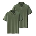 thumbnail image 2 of Boys Girls Polo Shirts Short Sleeve Button Up Classic Fit School Uniform Kids Casual Golf T Shirt, 110, 2 of 5