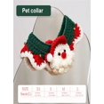thumbnail image 3 of 1pc Knitted Christmas Santa Claus Pattern Pet Collar, 3 of 5