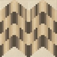 thumbnail image 1 of Ahgly Company Indoor Square Patterned Wood Brown Area Rugs, 4' Square, 1 of 6