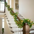 thumbnail image 4 of Ratán artificial de imitación de plástico C, decoración para el hogar, planta artificial de ratán, decoración para la mesa del comedor, ratán sintético para bodas, hojas verdes colgantes, pequeñas ros, 4 of 6