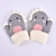 thumbnail image 2 of Yoodem Gloves Cartoon for Girls Boys Mittens for Kids Winter Baby Gloves Winter Toddler Mittens Snow Toddler Gloves Gray M, 2 of 8