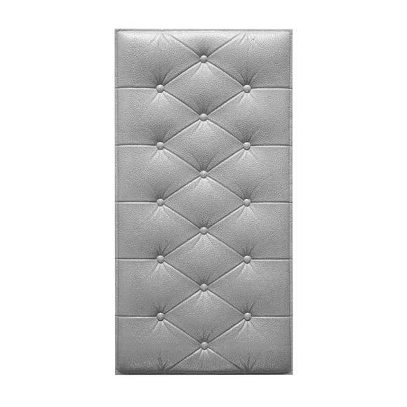 Musol Anti-Collision Wall Padded, 3D Anti-Collision Wall Padding for Kids, Peel and Stick Headboard Self Adhesive Upholstered Headboard Panels Decor for Nursery Bedroom