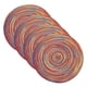 thumbnail image 1 of Uxcell 4 Pcs Manteles Individuales Redondos Tejidos, Mantel Lavable de 15 Pulgadas Resistente al Calor Decorativo para Mesa de Comedor, Encimera, Rojo Gradiente, 1 of 7