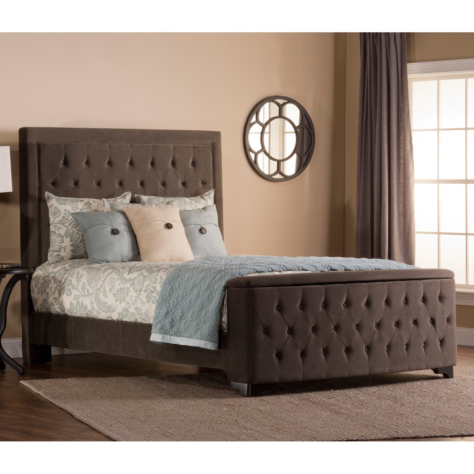 Hillsdale Kaylie Upholstered Bed with Storage Footboard - Walmart.com