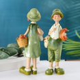 thumbnail image 7 of Resin Couple Ornament Country Style Figurine Statue for Decorations Household Home Living Room Valentine'S Day Gifts 3.5 x 2.8x10.6 inch, 7 of 7