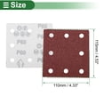 thumbnail image 4 of 50 Pcs Papel de Lija Rectangular 8 Agujeros 60 Grano Hojas de Lijado para Reacondicionamiento Automotriz y Trabajos en Madera, 4 of 7