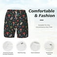 thumbnail image 5 of Balery Forest Flora and Insects Mens Swim Trunks Swim Shorts for Men Quick Dry Inseam Beach Shorts with Compression Liner Pocket-XX-Large, 5 of 9