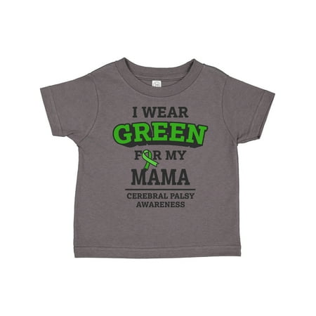 

Inktastic I Wear Green for My Mama for Cerebral Palsy Gift Toddler Boy or Toddler Girl T-Shirt