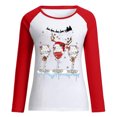 thumbnail image 2 of Gibobby Jersey de forro polar Bonita manga larga informal de casa con estampado navideño para mujer, atlético y Y2K (Multicolor, L), 2 of 4