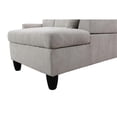 thumbnail image 4 of Star Home Living 3PC Flannelette Right Facing Sectional Sofa with Ottoman, 4 of 6