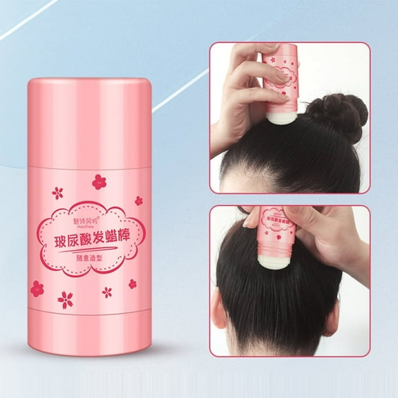 Hair Wax Stick, Slick Hair Finishing Stick for Smooth Wigs, Slick Stick for Hair Non-greasy Styling Hair Pomade Stick for Flyaways Edge & Frizz Hair