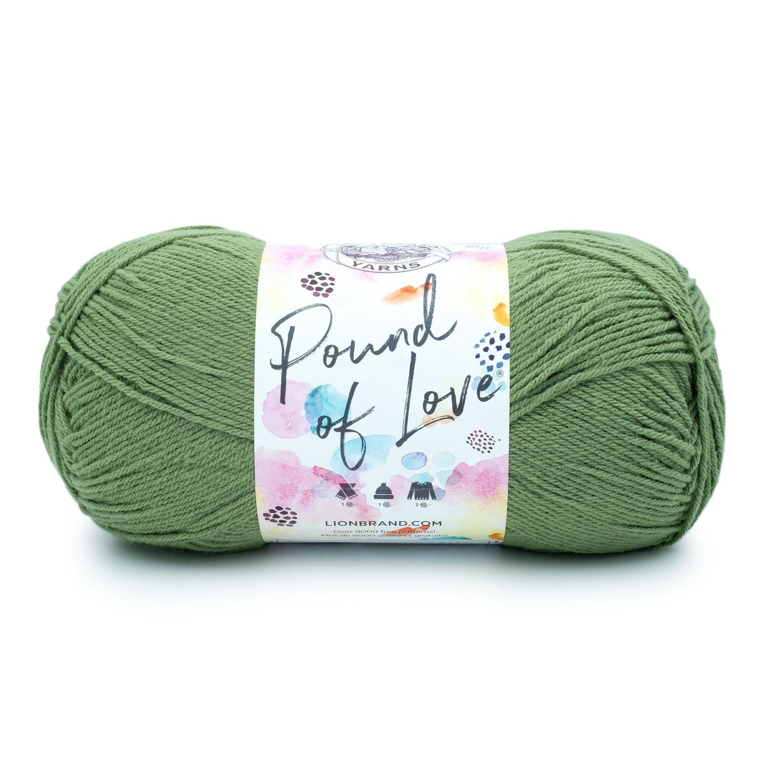 Lion Brand Pound of Love Yarn #4 Medium Premium Acrylic Yarn 454g /932m 1 Ball