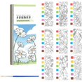 thumbnail image 3 of Watercolor Paint Set, Watercolor Paint Set, Mini Watercolor Pads Fruit Doodle Drawing Book with Paint Watercolor Book Mini Childrens Paint Pads Pocket Watercolor Set, Drawing Pad for Kids, 3 of 8
