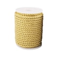 thumbnail image 3 of AMLESO 20 Yards Twisted Cord Rope 6mm 3 Braided Cord Decorative Silk Rope for Christmas Aureate, 3 of 8