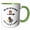 Green/White, variant on 3drose, Funny Cute Time Flies like and Arrow Fruit Flies like a Banana, 11oz Two-tone Yellow Mug