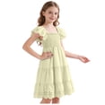 thumbnail image 5 of Teen Dresses For Special Occasions Cold Shoulder Junior Bridesmaid Dresses for Teens Girls Chiffon Wedding Guest Formal Pageant Gowns 2-14, 5 of 7