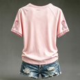 thumbnail image 4 of Jamsmile Women T-Shirts Cancer Awareness Short Sleeve Monthly Print Tee Shirts Tops Oversized Casual Graphic Trendy Tshirts, 4 of 5