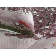thumbnail image 3 of Ambesonne Tree Quilted Coverlet 3 Pcs, Dream Garden with Poppies, King Size, Mauve Red, 3 of 4