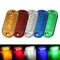 thumbnail image 4 of ZHIMAO 1 X LED Side Marker Light Waterproof Side Marker Light For Buses Trucks Trailers Lorries LED Clearance Lamp Red White 12V 24V Blue, 4 of 9