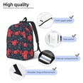 thumbnail image 4 of Lsque Rose Flowers Pattern Canvas Daypack, Durable Backpack, High-quality Versatile Backpack,Vintage Compact Backpack-Small, 4 of 6