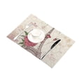 thumbnail image 2 of BSDHOME Paris Eiffel Tower Table Placemat Food Mat 12x18 Inches, 2 of 4