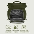 thumbnail image 3 of bentgo Prep Deluxe Insulated Multimeal Bag 5-Compartment Olive Green (BGPRPBAG-OG), 3 of 7