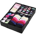 thumbnail image 1 of Simple Houseware Closet Ropa interior Organizador Cajón Divisor 4 Set Negro, 1 of 5