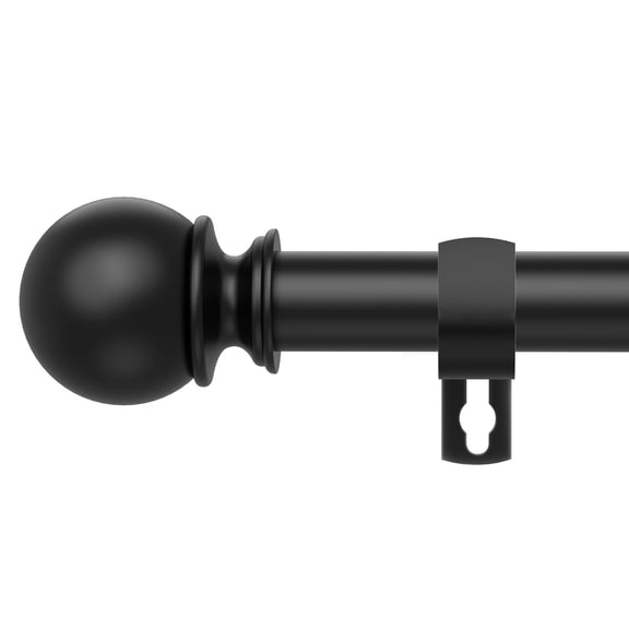 Adjustable Heavy Duty Curtain Rods 28 to 48 Inch Diameter 5/8 Inch, 2 Pack with Brackets, Easy Install Window and Patio Rods for Bedroom Decor