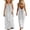 Gray, variant on DAETIROS Red Girls 100% Cotton Spaghetti Strap Maxi Dress Striped V-Back Summer Sundress for Kids Ages 6-12,Size 7 T