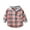 Orange Blue, variant on GYRATEDREAM Toddler Boys Girls Flannel Hoodies Button down Long Sleeve Jacket Plaid Shirt Unisex Outfits Kids Fall Winter Clothes Black Gray for 3-14Y