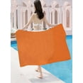 thumbnail image 4 of Cififendec Beach Towel, 31.5" x 51.2" Solid Color Super Soft Quick Dry Sand Free Oversized Bath Pool Swim Towel, Lightweight Travel Bath Towels Vacation Supplies, 31.5" x 51.2", Orange, 4 of 5