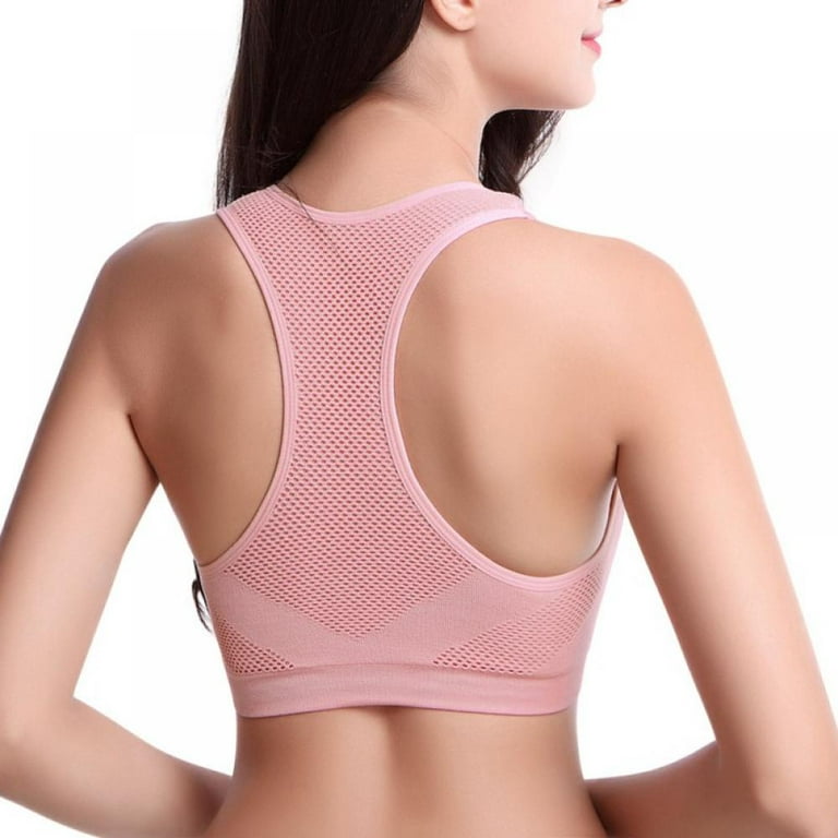 Women Padded Sports Bra Pack - Racerback Seamless High Elastic Workout Bras  Set Support for Gym Yoga Running Daily Exercise