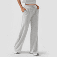 thumbnail image 6 of MLDRA Women's Wide-Leg Sports Pants Yoga Sweatpants High-Waisted Loose Jogging Pants with Drawstring & Side Pockets, Soft & Comfortable for Autumn Winter, 6 of 6