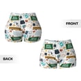 thumbnail image 6 of Yiaed Back To School A Print Women's Athletic Shorts Running Shorts Sporty Short High Waisted Elastic Workout Shorts for Yoga Gym Running & Sports -X-Large, 6 of 8