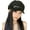 Black, variant on Vintage Newsboy Hats Winter Suede Caps Women's Octagonal Hat Fashion Gatsby Cabbie Baker Visor Beret Hat
