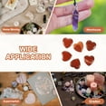 thumbnail image 6 of Heart Crystals Stone, Natural Crystal Polished Love Gemstone Rose Quartz Pocket Bulk Set Gifts Red, 6 of 6