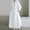 White, variant on Sakmal Long Shirt Dresses for Women Trendy Semi Formal Green Dress A Line Long Sleeve Dresses