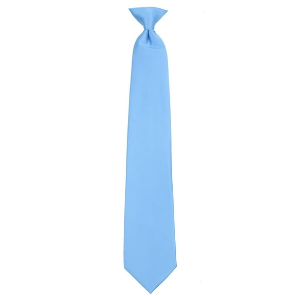 Mens Solid Color Clip On Easy to Remove Clip Necktie Ties